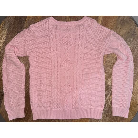 NWT GAP Kids Pink Cable Knit Sweater - XXL (14-16) - Picture 4 of 4